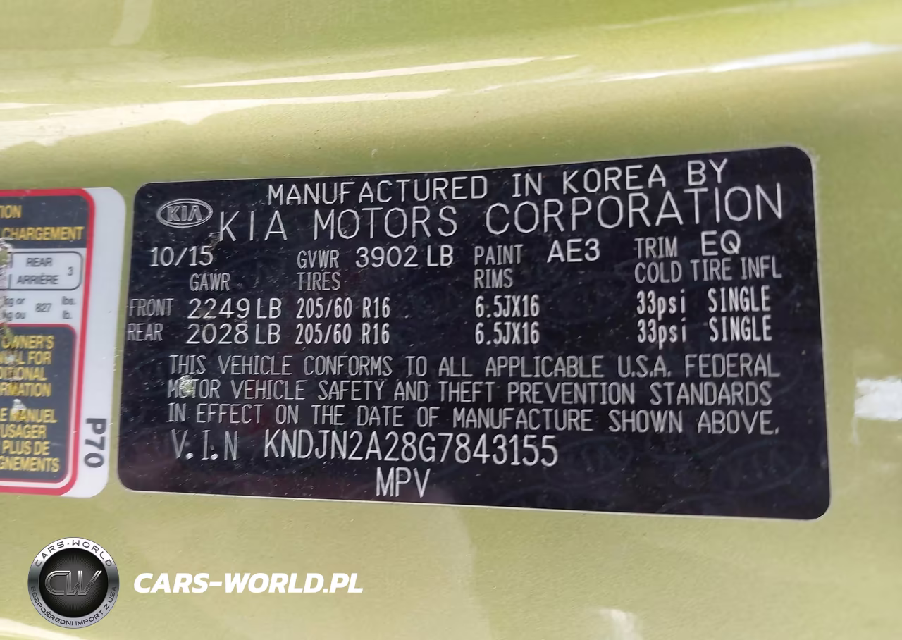 2016 Kia Soul VIN:KNDJN2A28G7843155 - 9