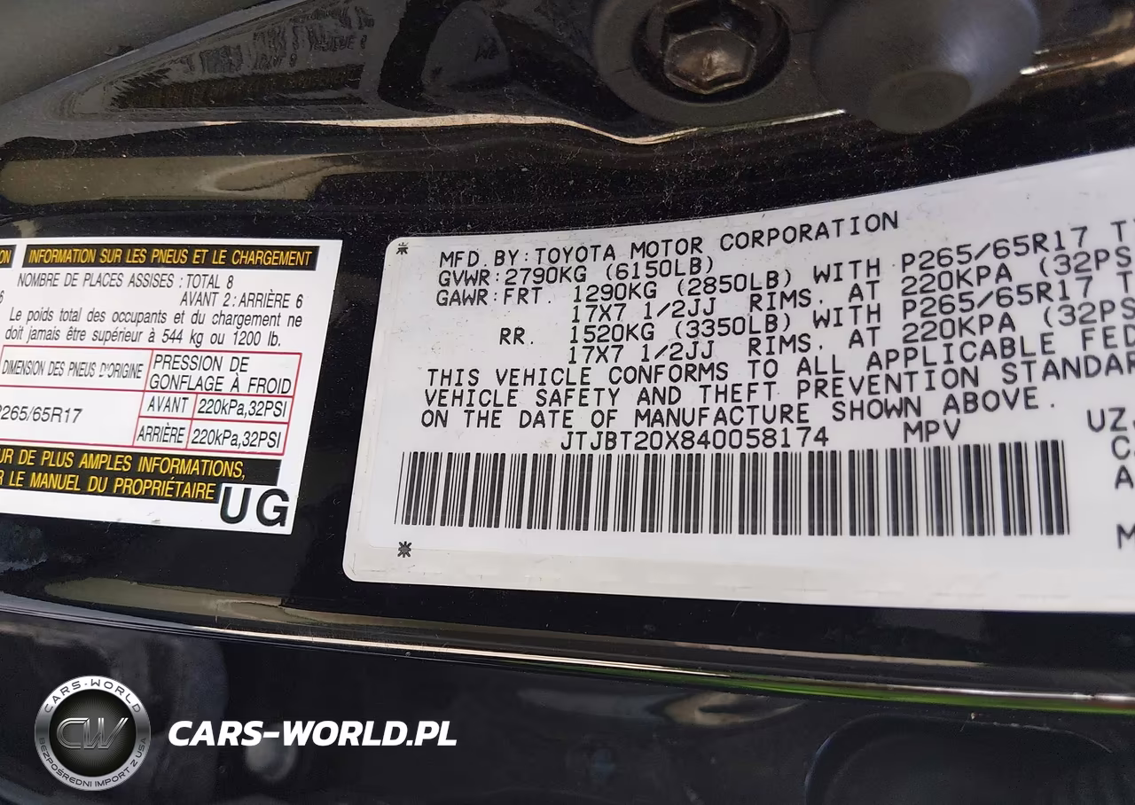 2004 Lexus Gx 470 VIN:JTJBT20X840058174 - 9