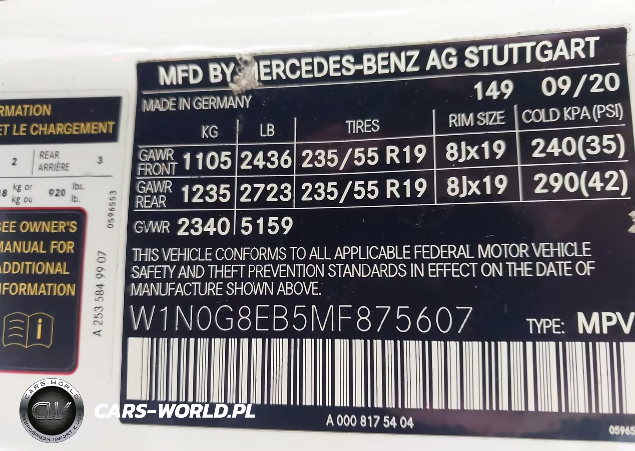 2021 Mercedes-Benz Glc 300 4Matic Suv VIN:W1N0G8EB5MF875607 - 9