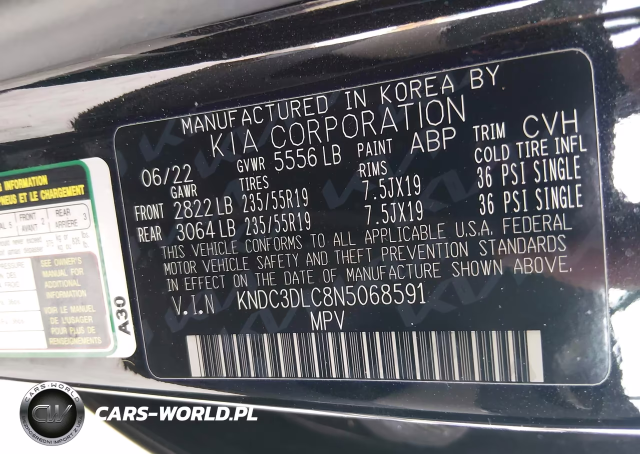 2022 Kia Ev6 Wind VIN:KNDC3DLC8N5068591 - 9