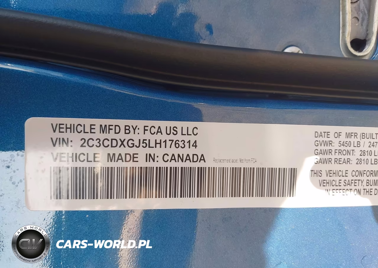 2020 Dodge Charger Scat Pack Rwd VIN:2C3CDXGJ5LH176314 - 9