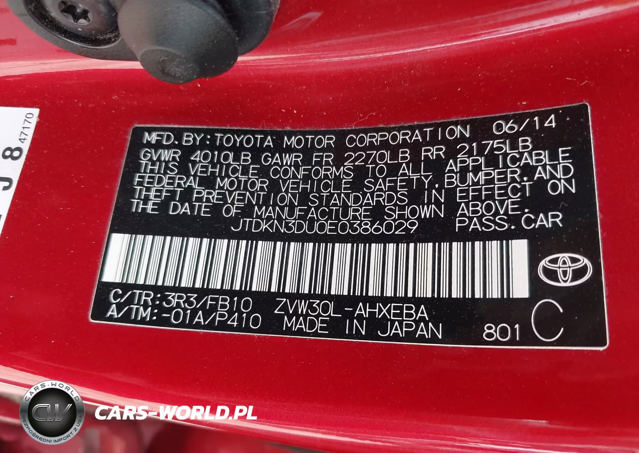 2014 Toyota Prius Three VIN:JTDKN3DU0E0386029 - 9