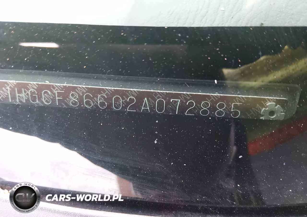 2002 Honda Accord 2.3 Vp VIN:1HGCF86602A072885 - 9
