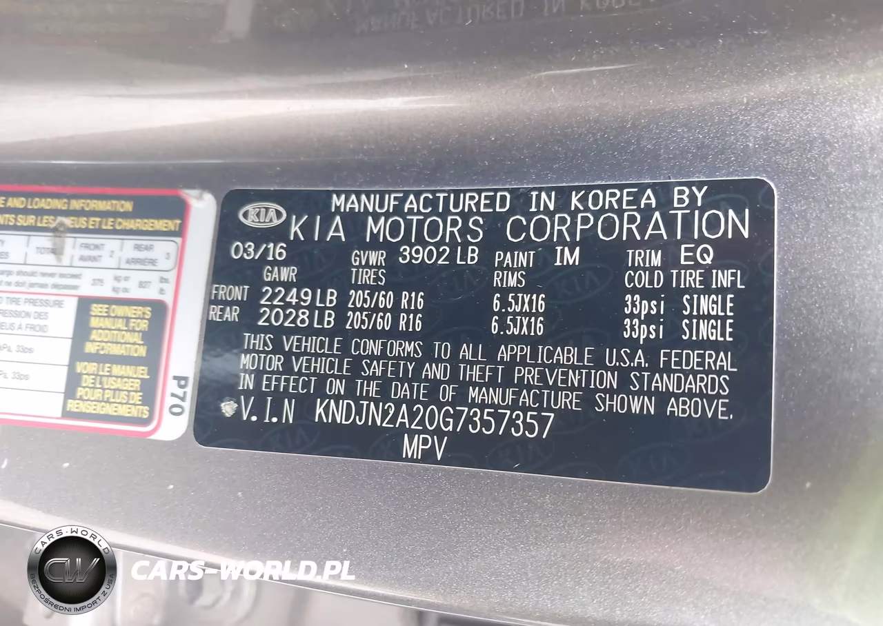 2016 Kia Soul VIN:KNDJN2A20G7357357 - 9