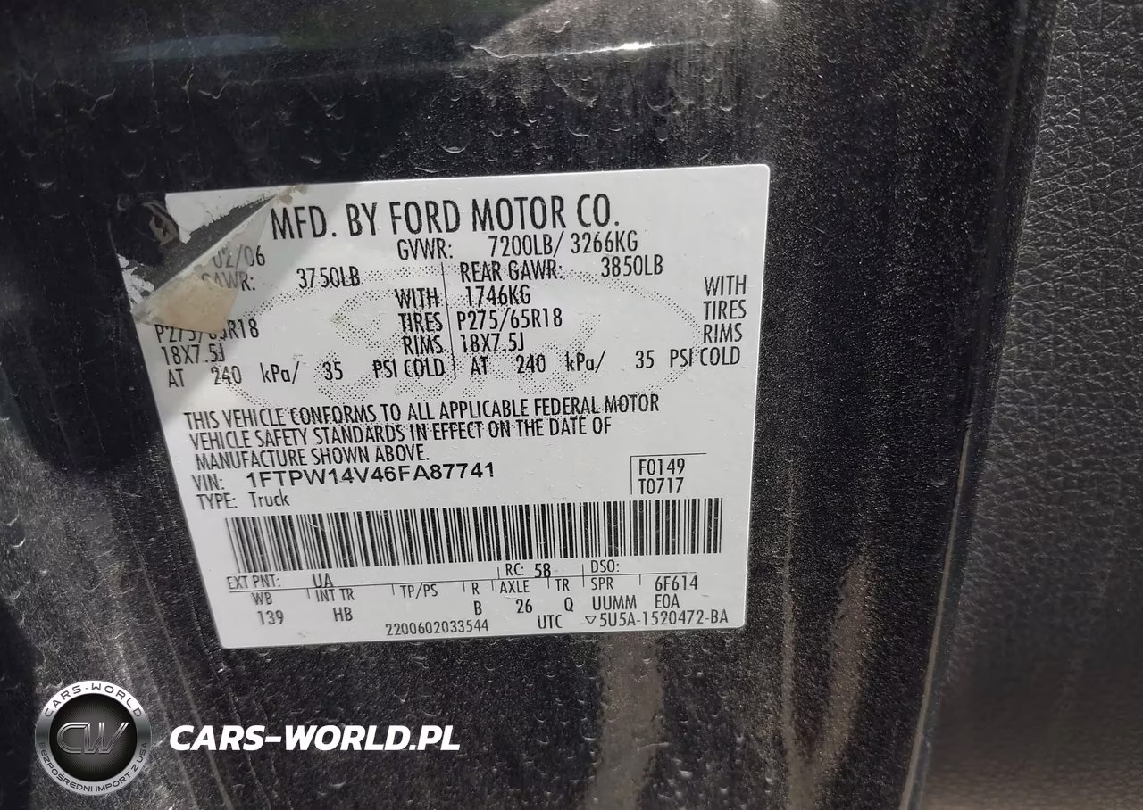 2006 Ford F-150 Fx4-Lariat-Xlt VIN:1FTPW14V46FA87741 - 9
