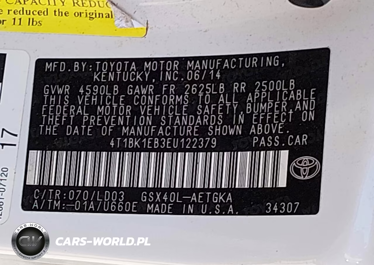 2014 Toyota Avalon Xle VIN:4T1BK1EB3EU122379 - 9