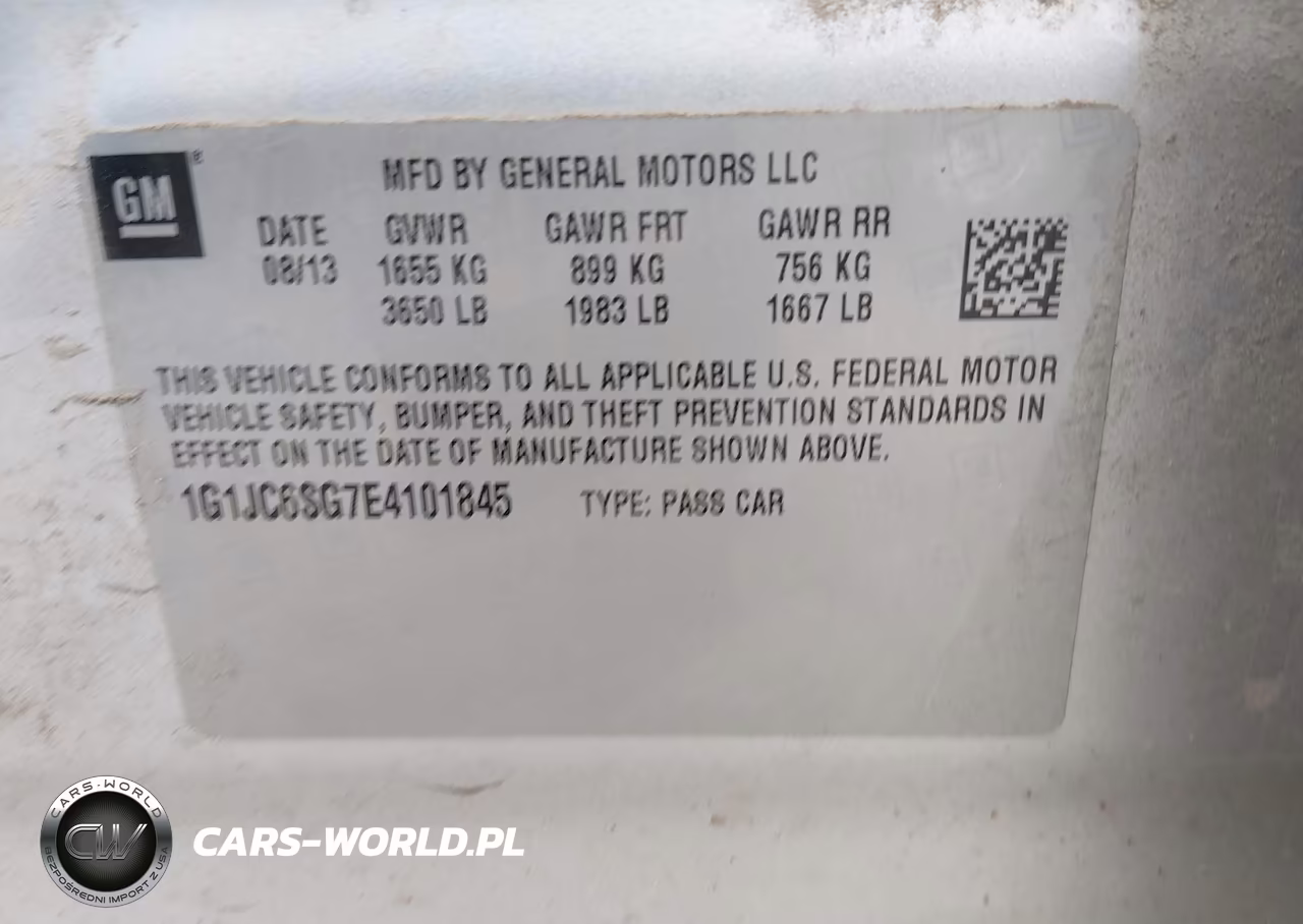 2014 Chevrolet Sonic Lt Auto VIN:1G1JC6SG7E4101845 - 9