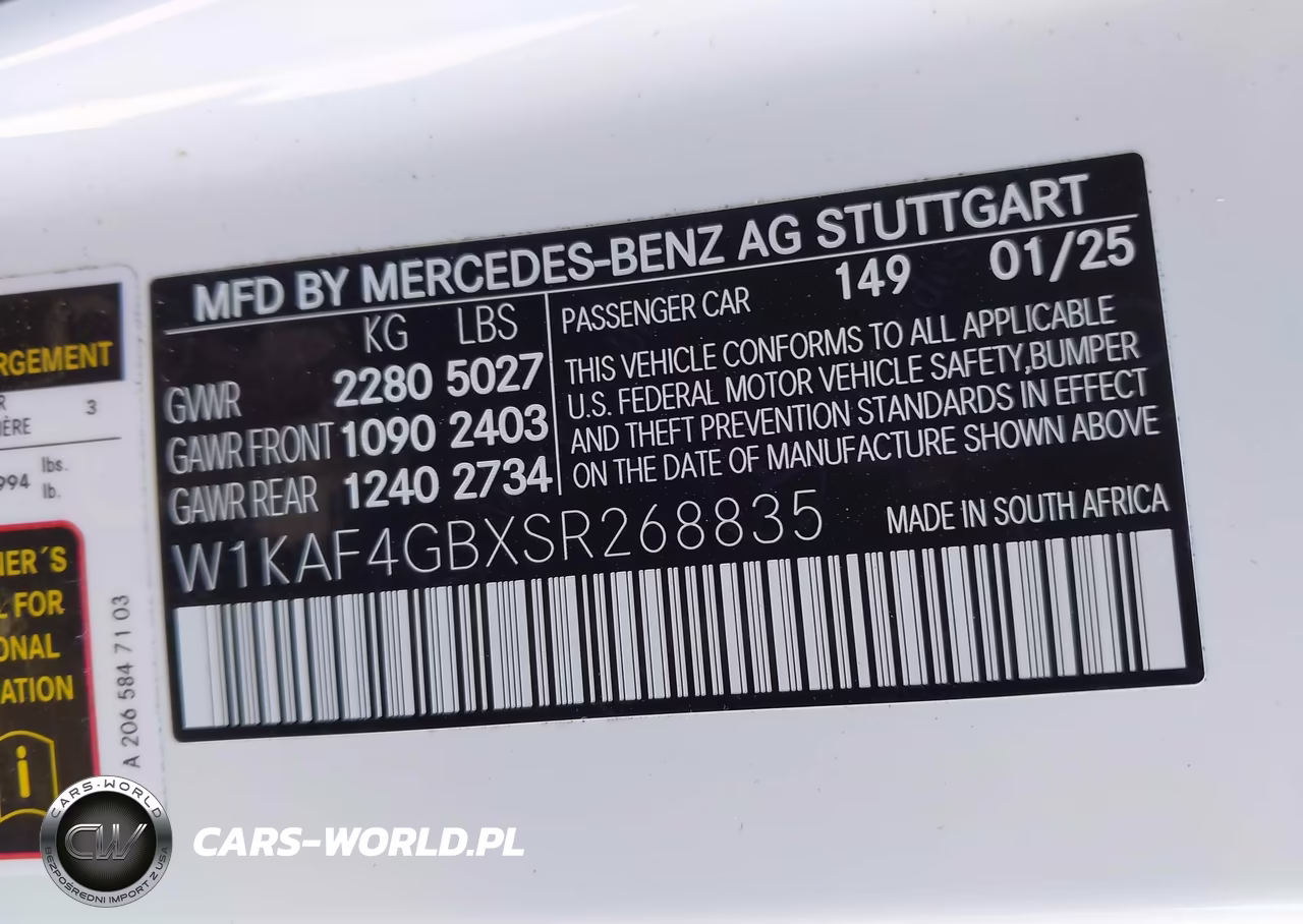 2025 Mercedes-Benz C 300 VIN:W1KAF4GBXSR268835 - 9