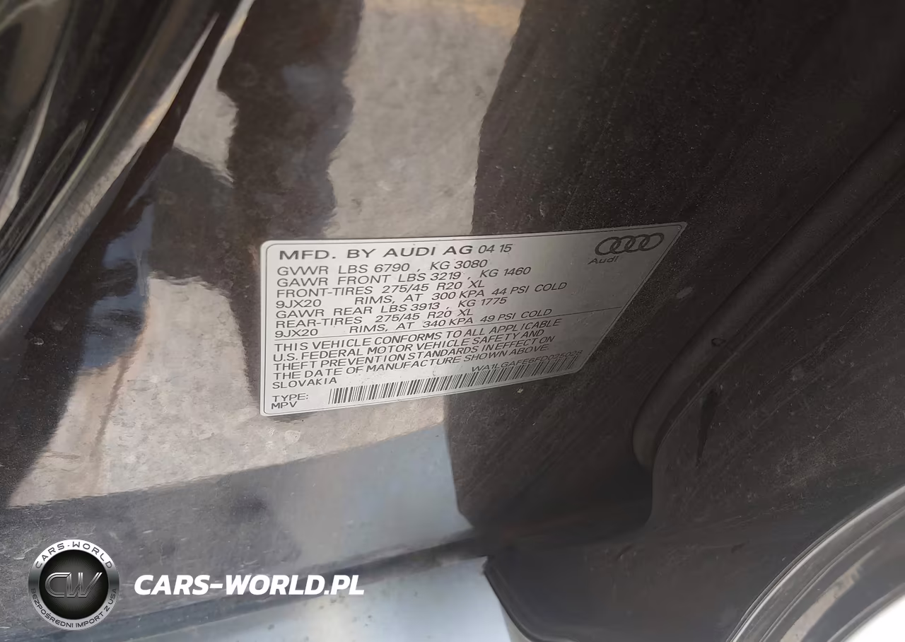 2015 Audi Q7 3.0T Premium VIN:WA1LGAFE6FD025028 - 9