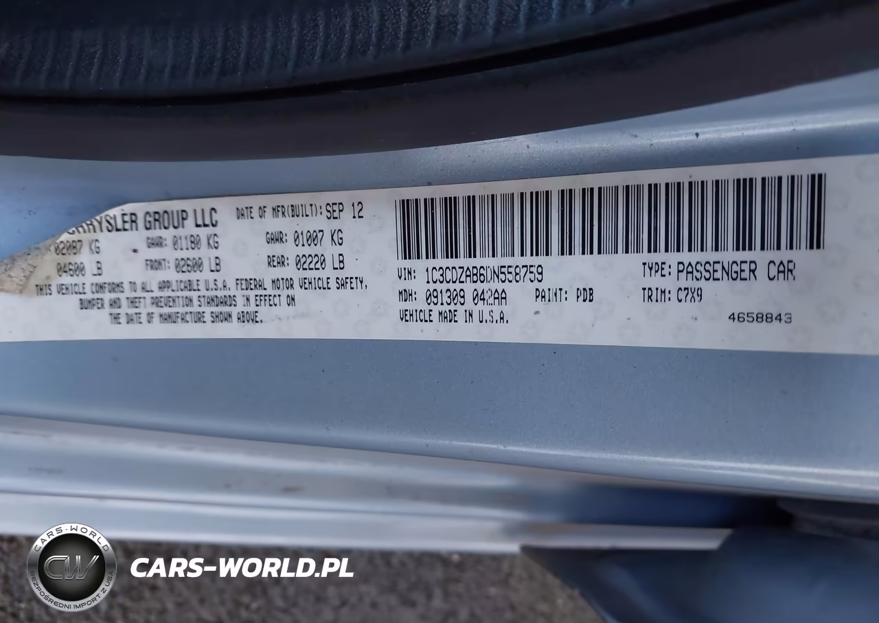 2013 Dodge Avenger Se VIN:1C3CDZAB6DN558759 - 9