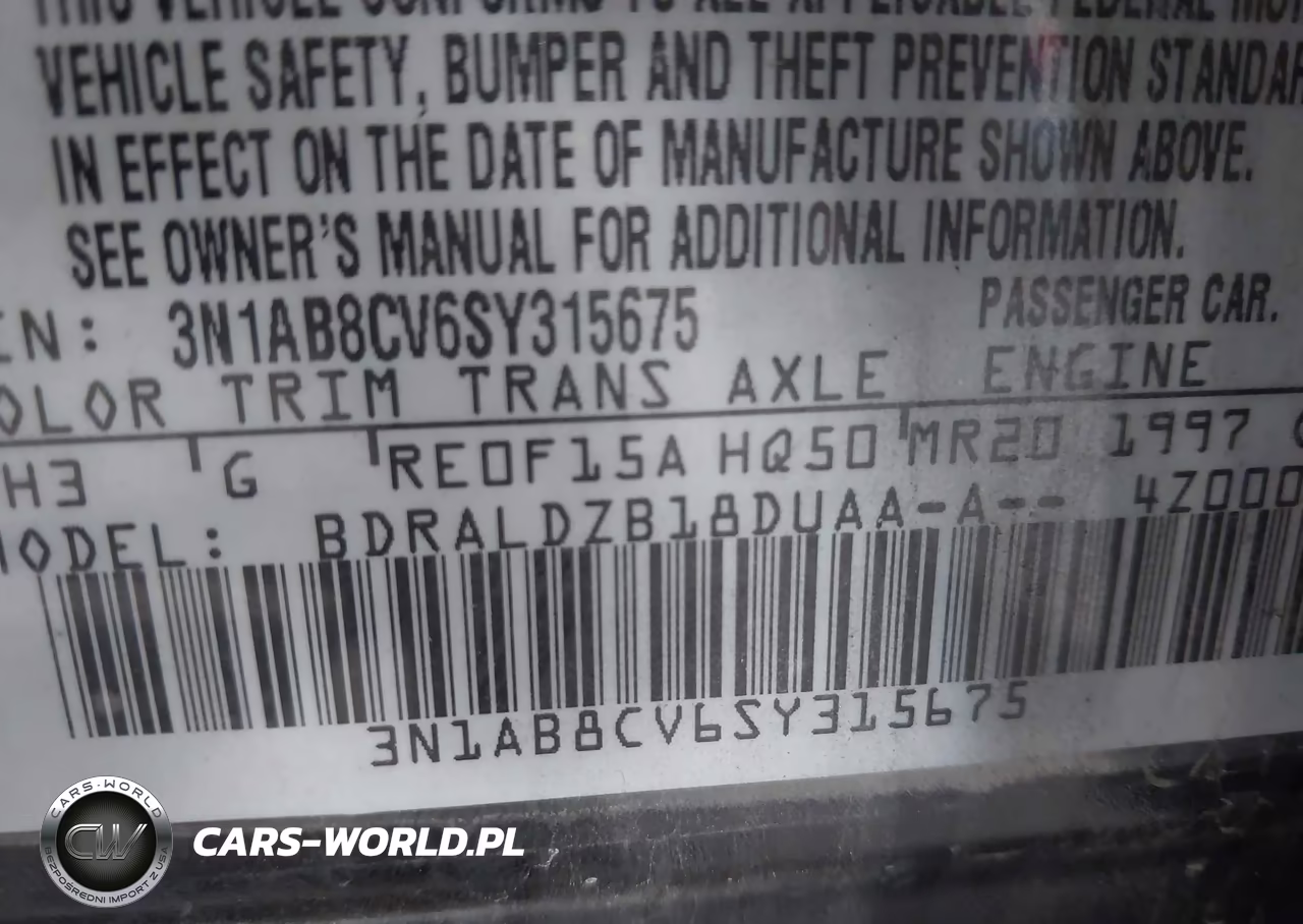 2025 Nissan Sentra Sv VIN:3N1AB8CV6SY315675 - 9