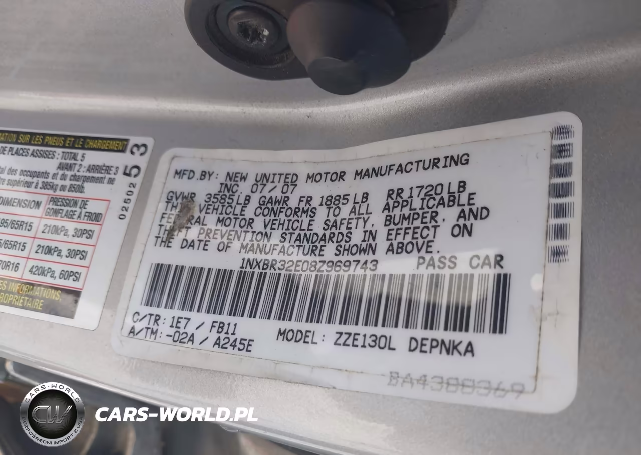 2008 Toyota Corolla Le VIN:1NXBR32E08Z969743 - 9