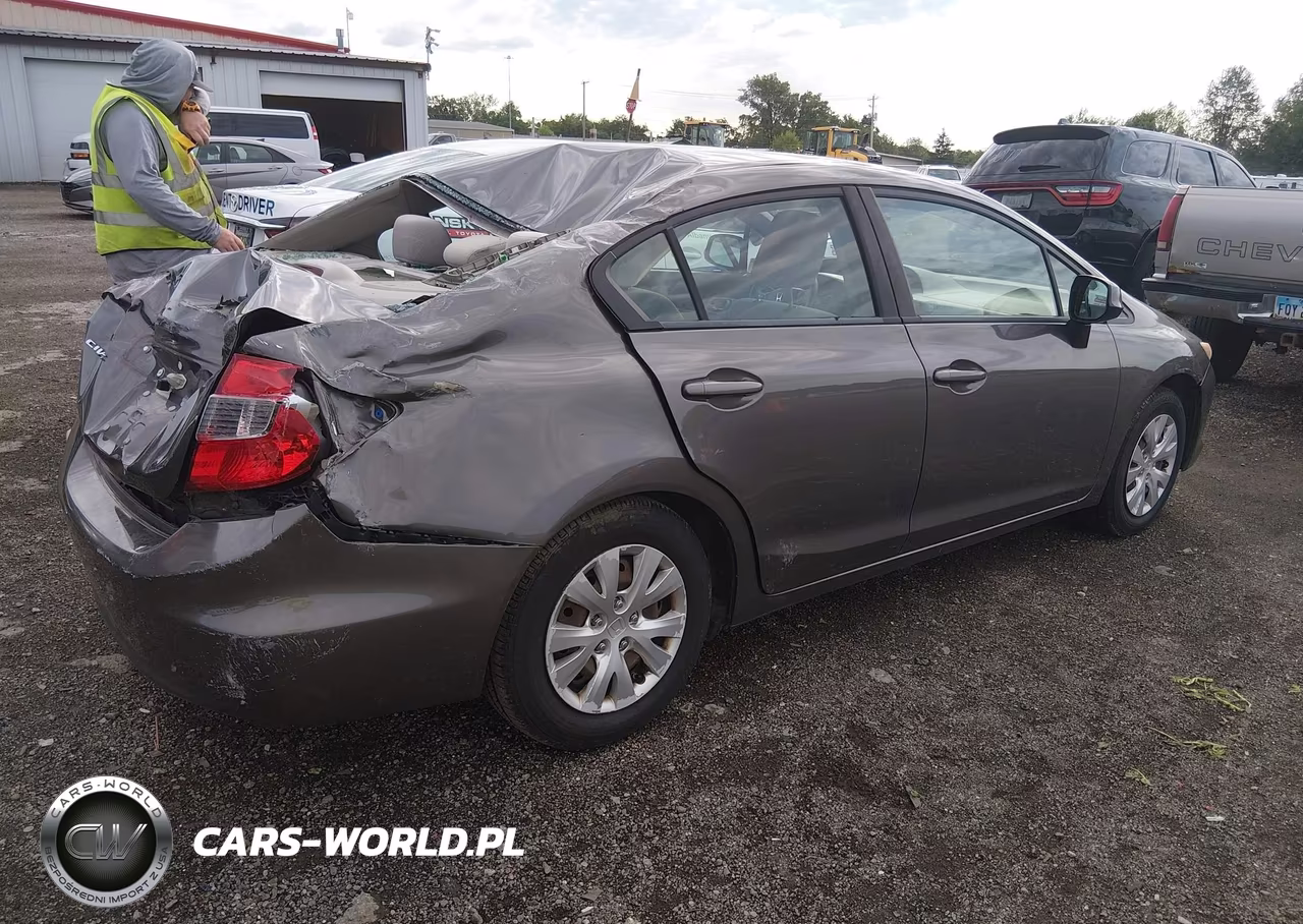 2012 Honda Civic Lx VIN:19XFB2F59CE003073 - 4