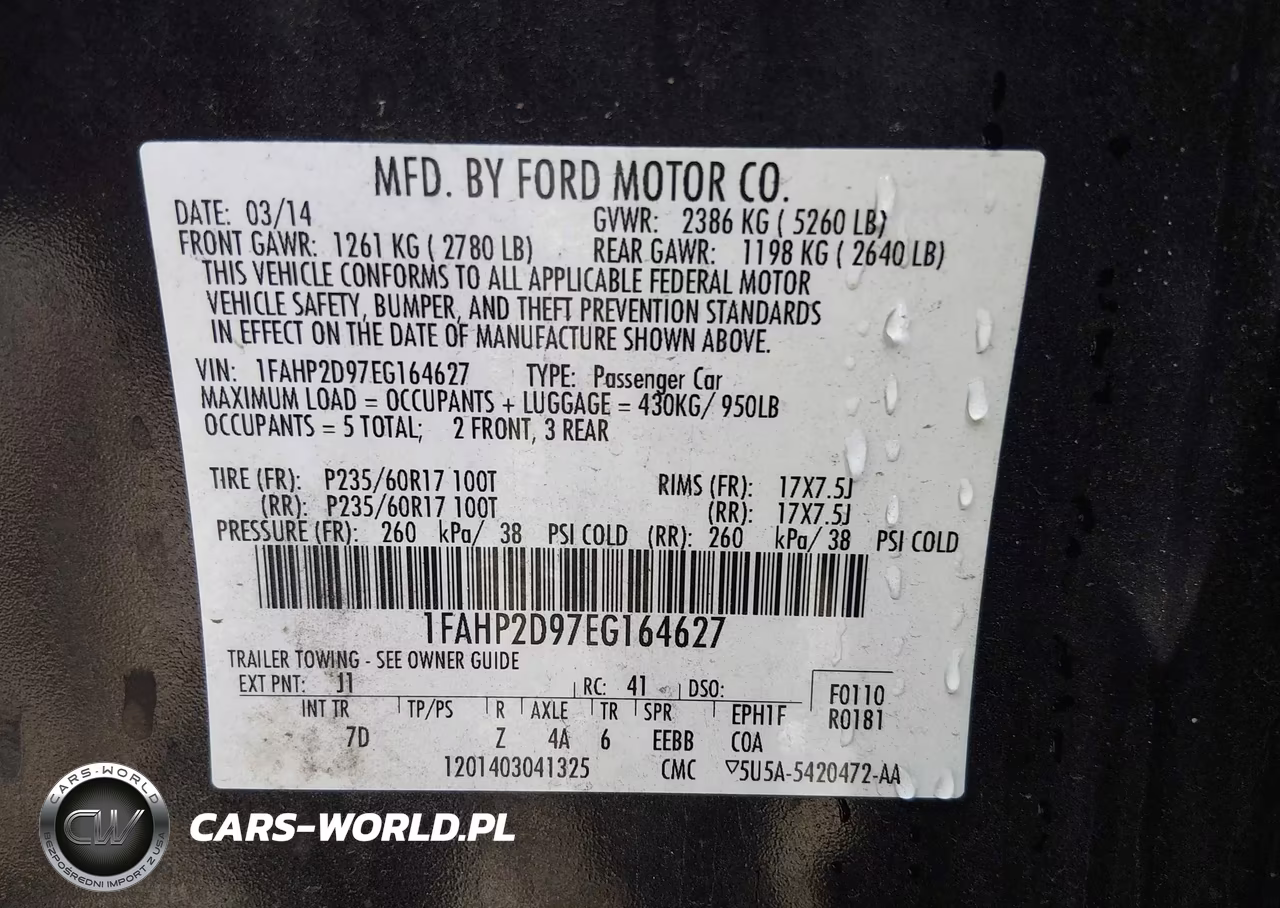 2014 Ford Taurus Se VIN:1FAHP2D97EG164627 - 9