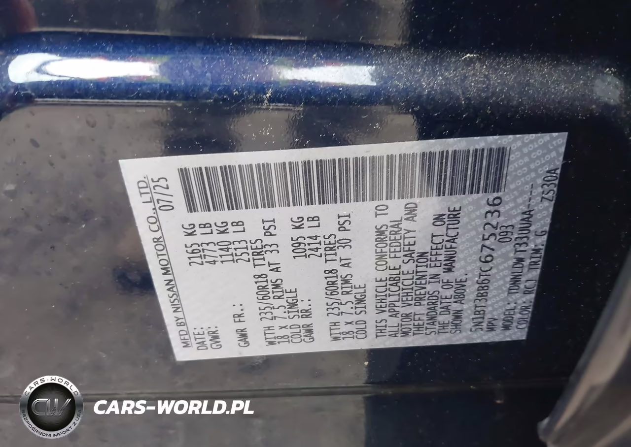 2026 Nissan Rogue Sv VIN:5N1BT3BB6TC675236 - 9