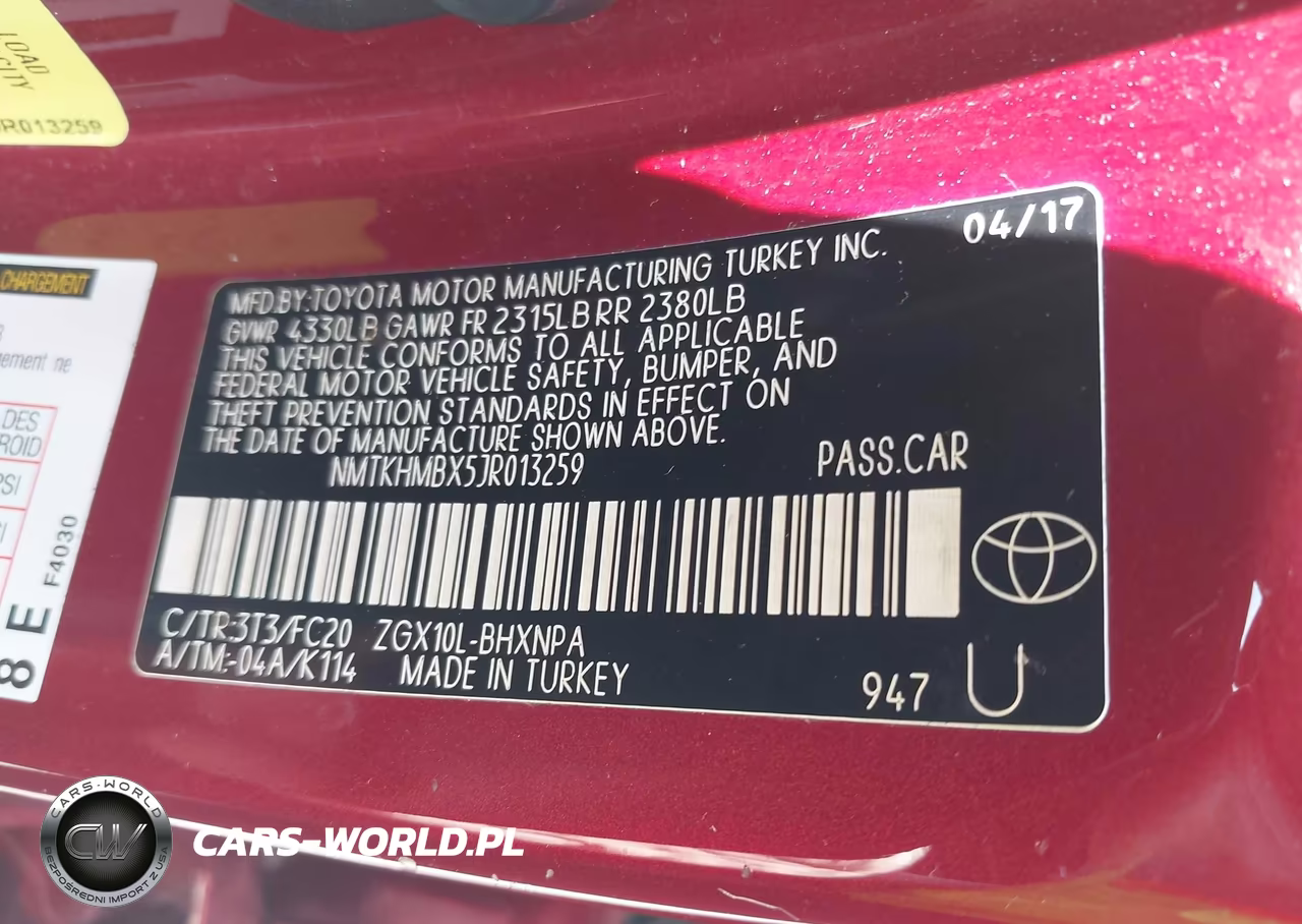 2018 Toyota C-Hr Xle VIN:NMTKHMBX5JR013259 - 9