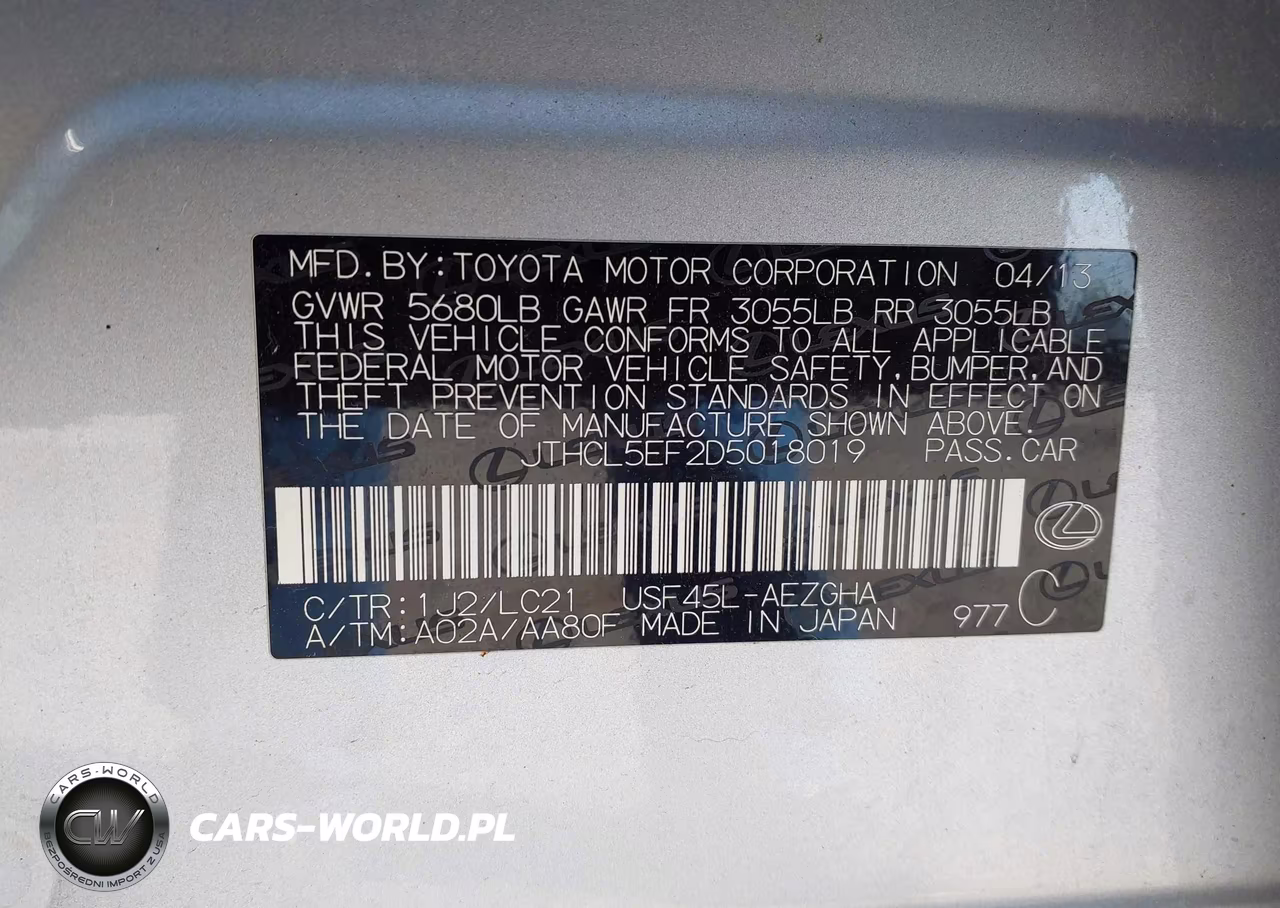 2013 Lexus Ls 460 VIN:JTHCL5EF2D5018019 - 9