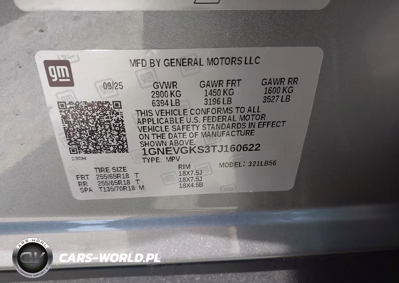 2026 Chevrolet Traverse Awd Lt VIN:1GNEVGKS3TJ160622 - 9