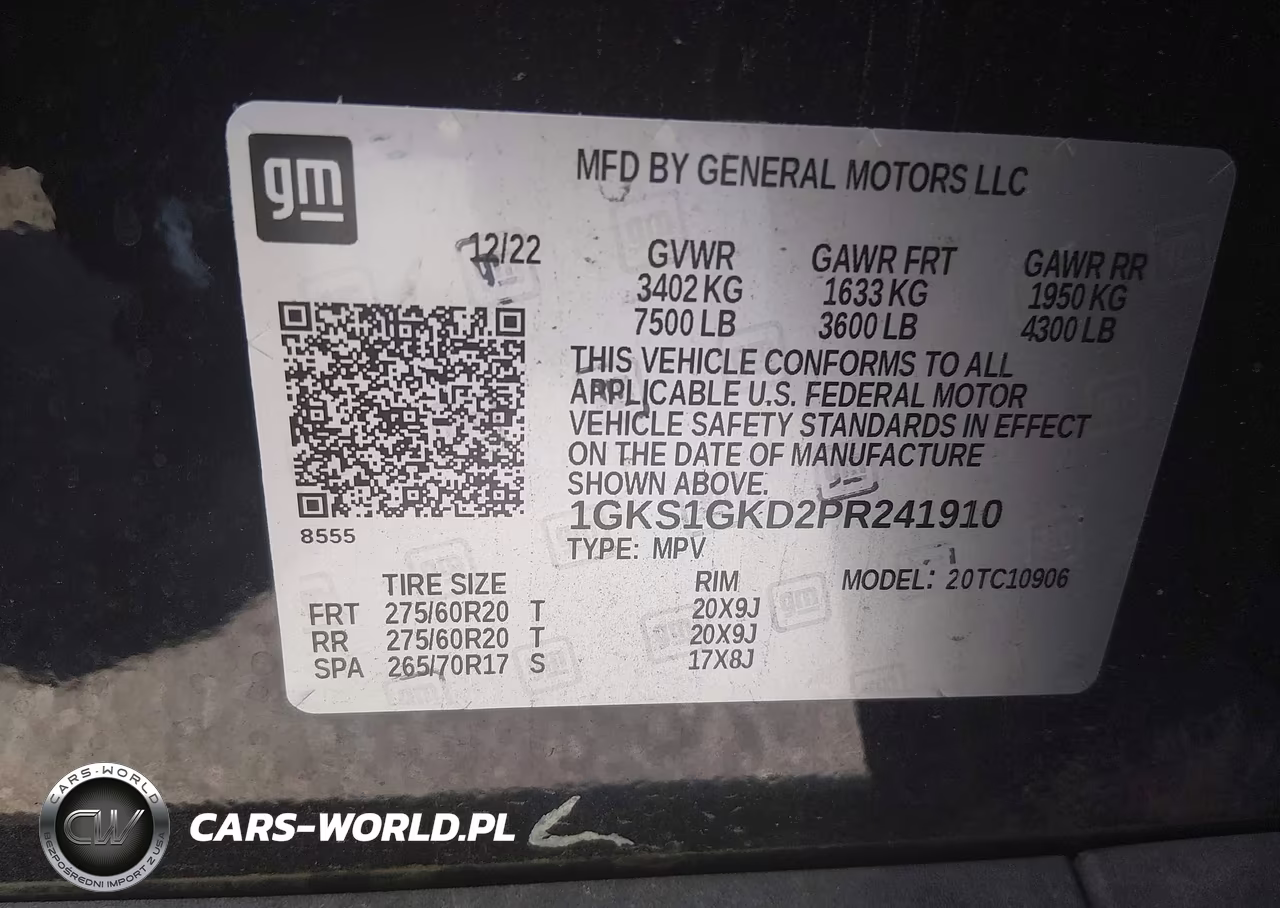 2023 GMC Yukon Xl 2Wd Slt VIN:1GKS1GKD2PR241910 - 9