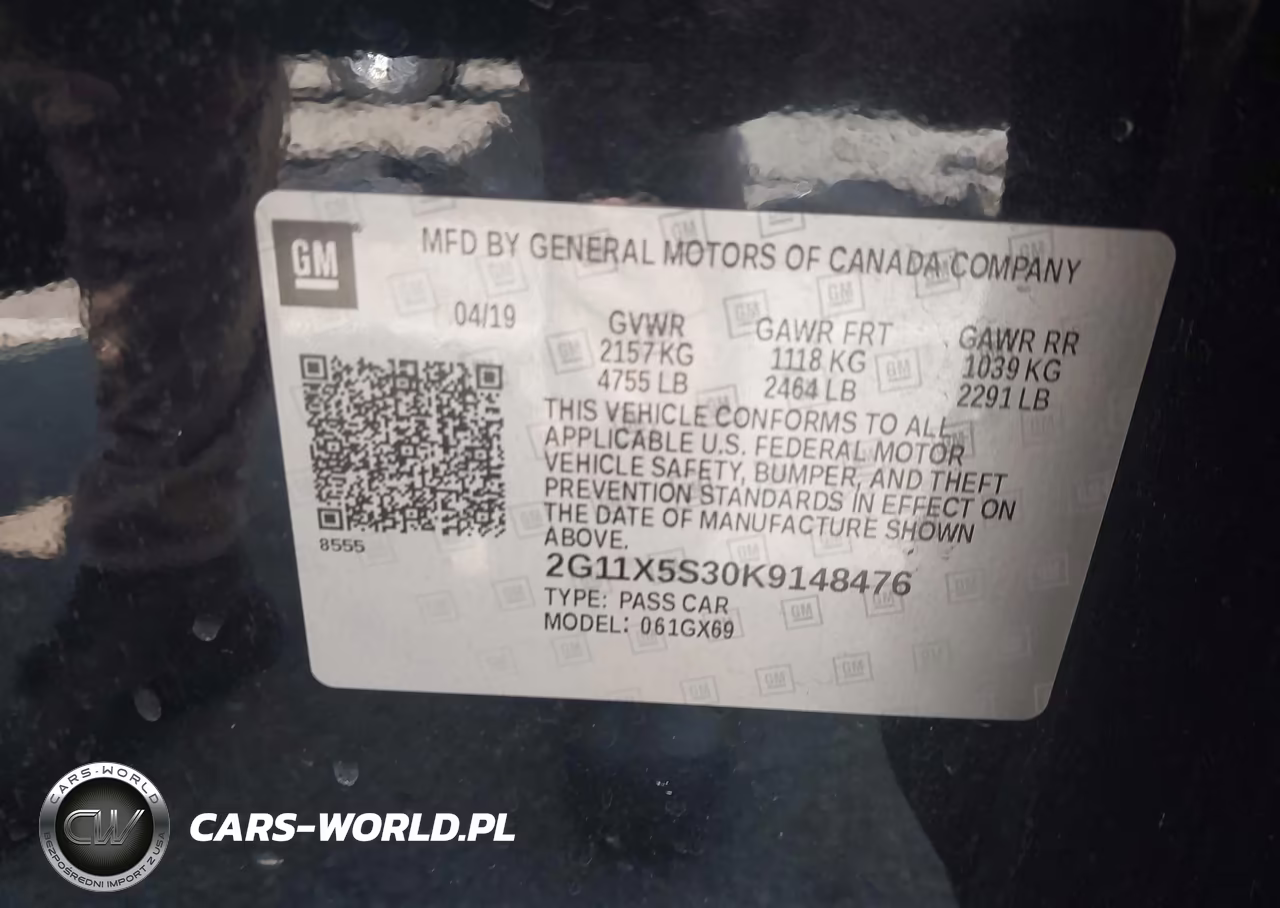2019 Chevrolet Impala Ls VIN:2G11X5S30K9148476 - 9