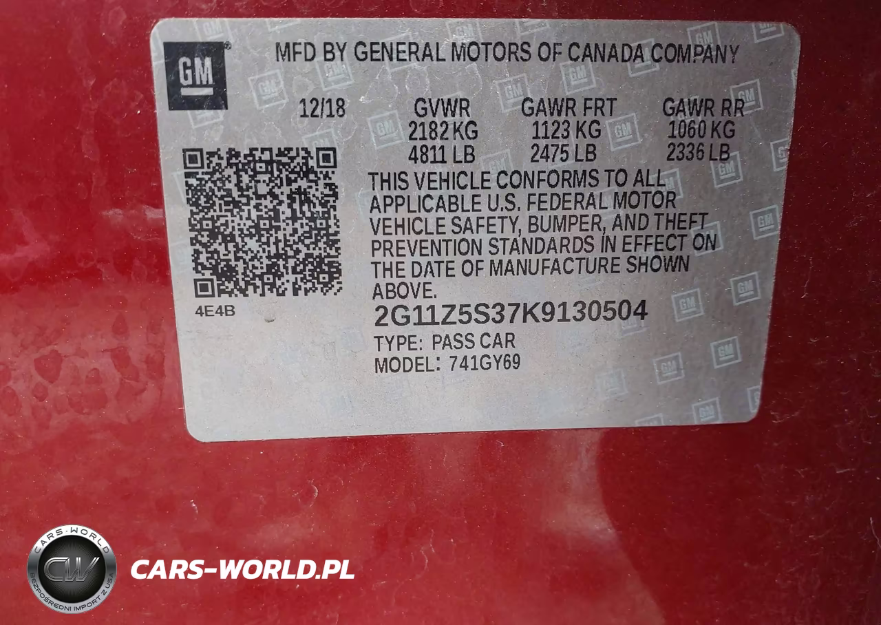 2019 Chevrolet Impala Lt VIN:2G11Z5S37K9130504 - 9