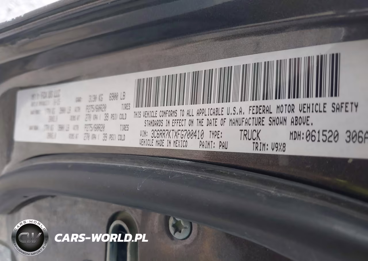 2015 Ram 1500 Express VIN:3C6RR7KTXFG700410 - 9