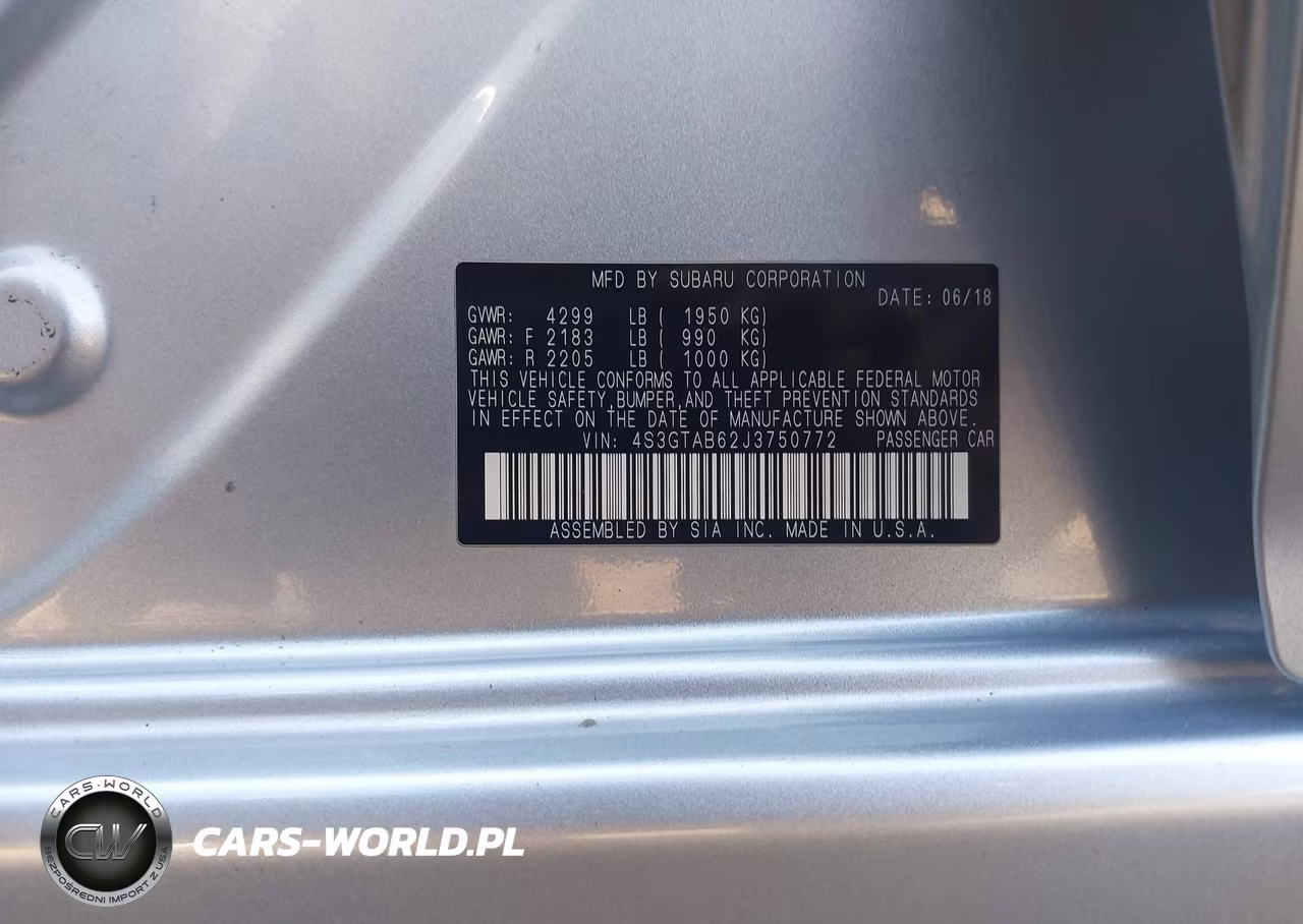 2018 Subaru Impreza 2.0I Premium VIN:4S3GTAB62J3750772 - 9