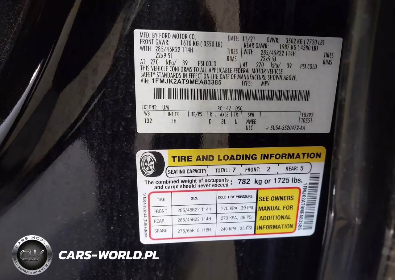 2021 Ford Expedition Limited Max VIN:1FMJK2AT9MEA83385 - 9