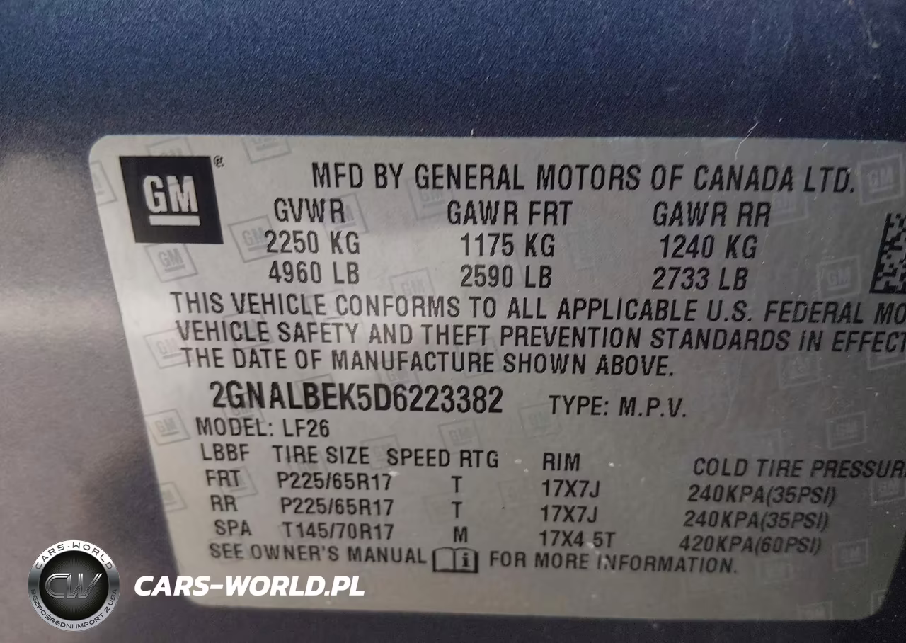 2013 Chevrolet Equinox Ls VIN:2GNALBEK5D6223382 - 9