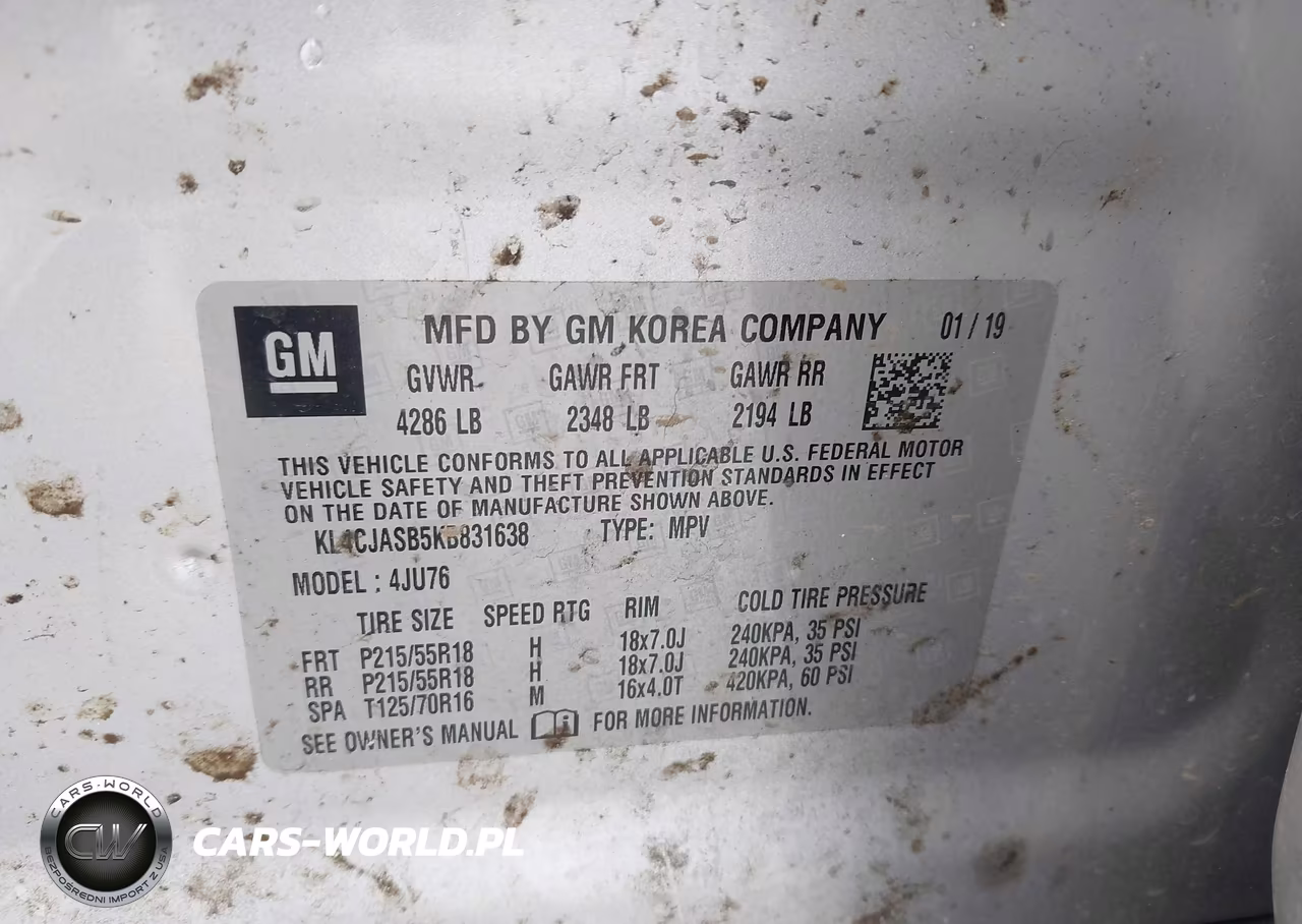 2019 Buick Encore Fwd Preferred VIN:KL4CJASB5KB831638 - 9