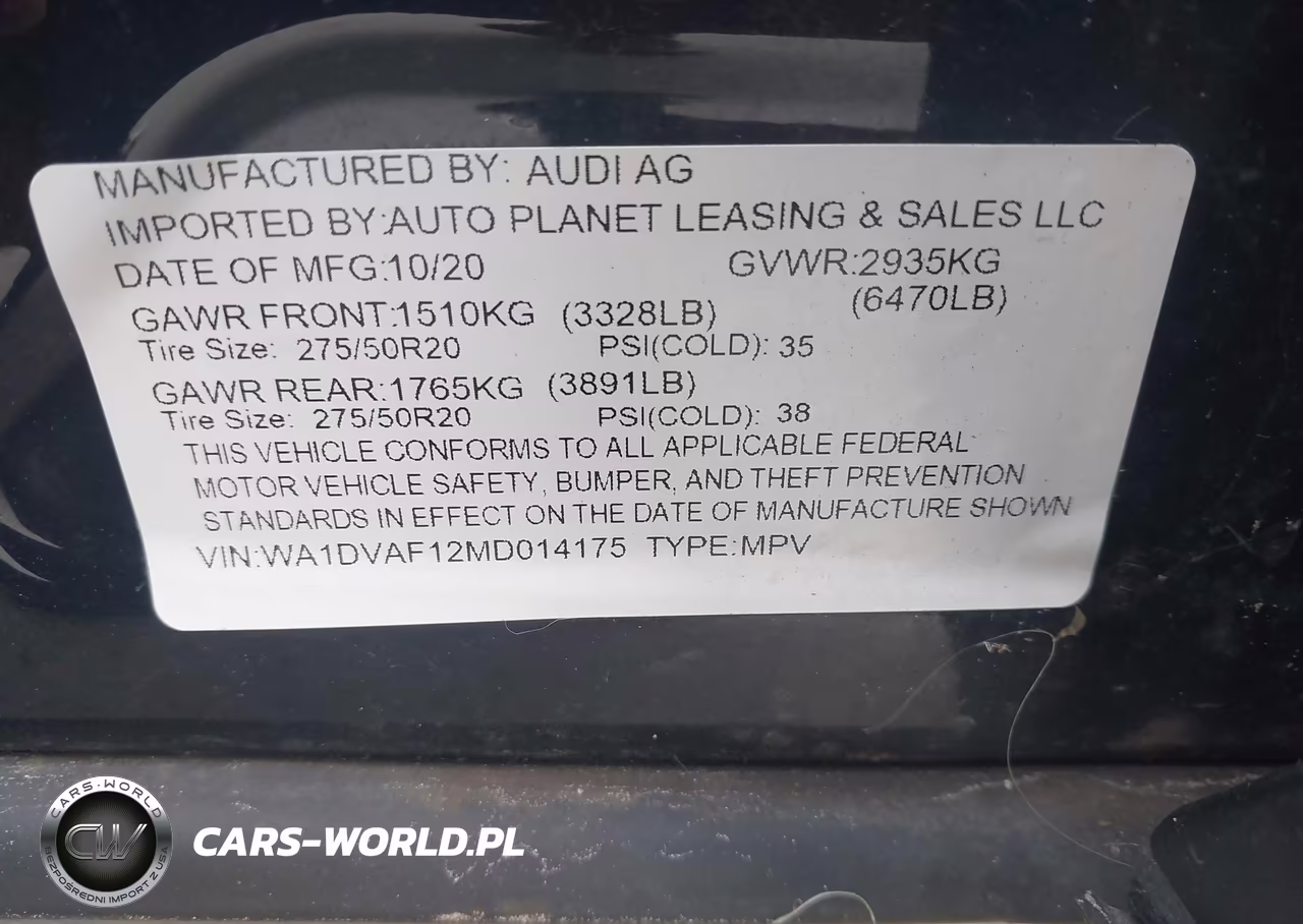 2021 Audi Q8 55 Progressiv VIN:WA1DVAF12MD014175 - 9