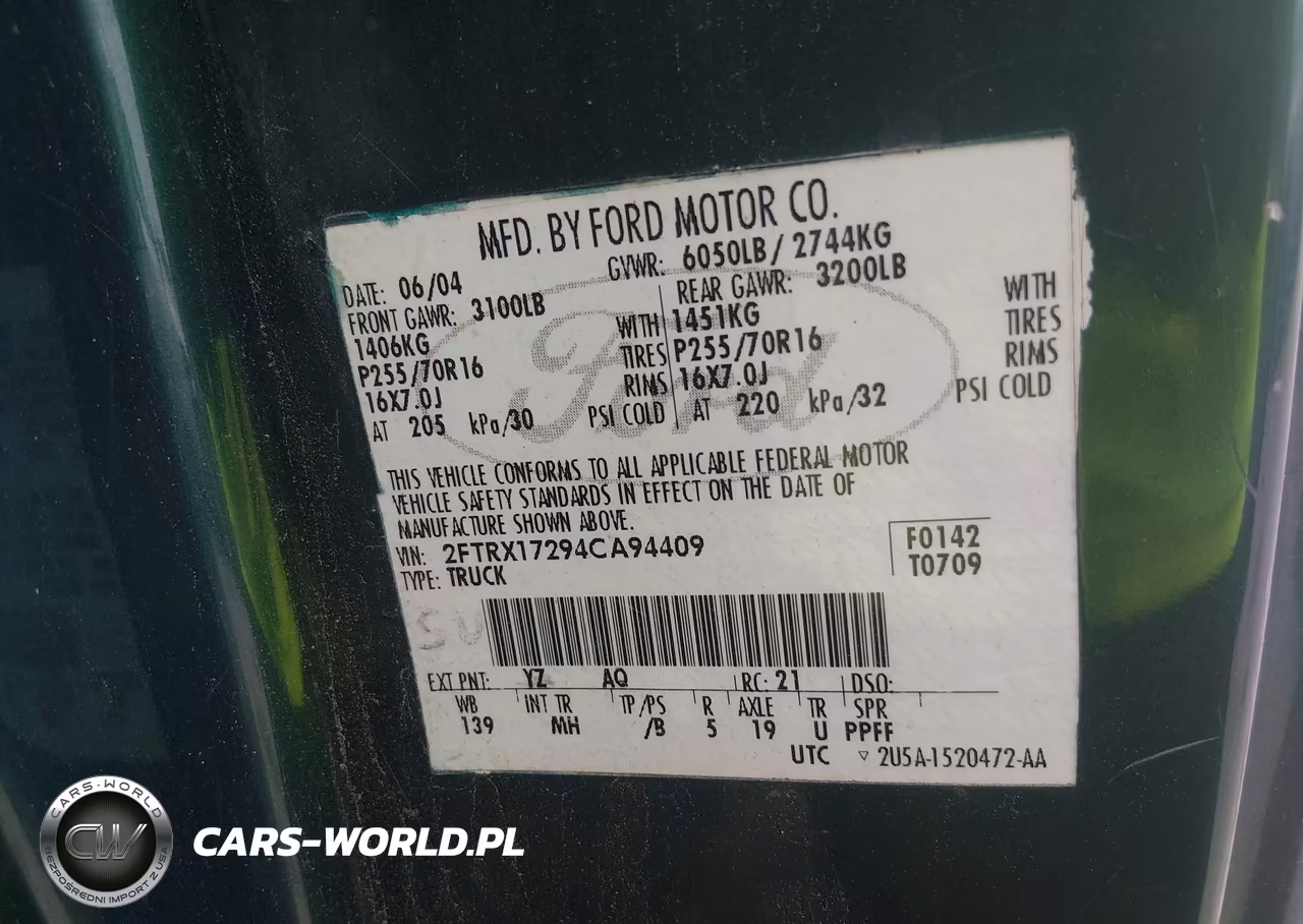 2000 Ford F-150 Lariat-Xl-Xlt VIN:1FTRX07W7YKA15186 - 9