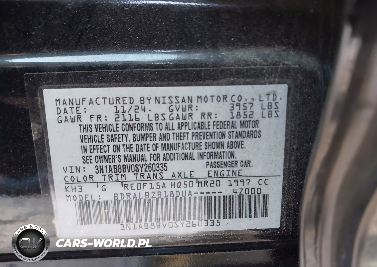 2025 Nissan Sentra S VIN:3N1AB8BV0SY260335 - 9