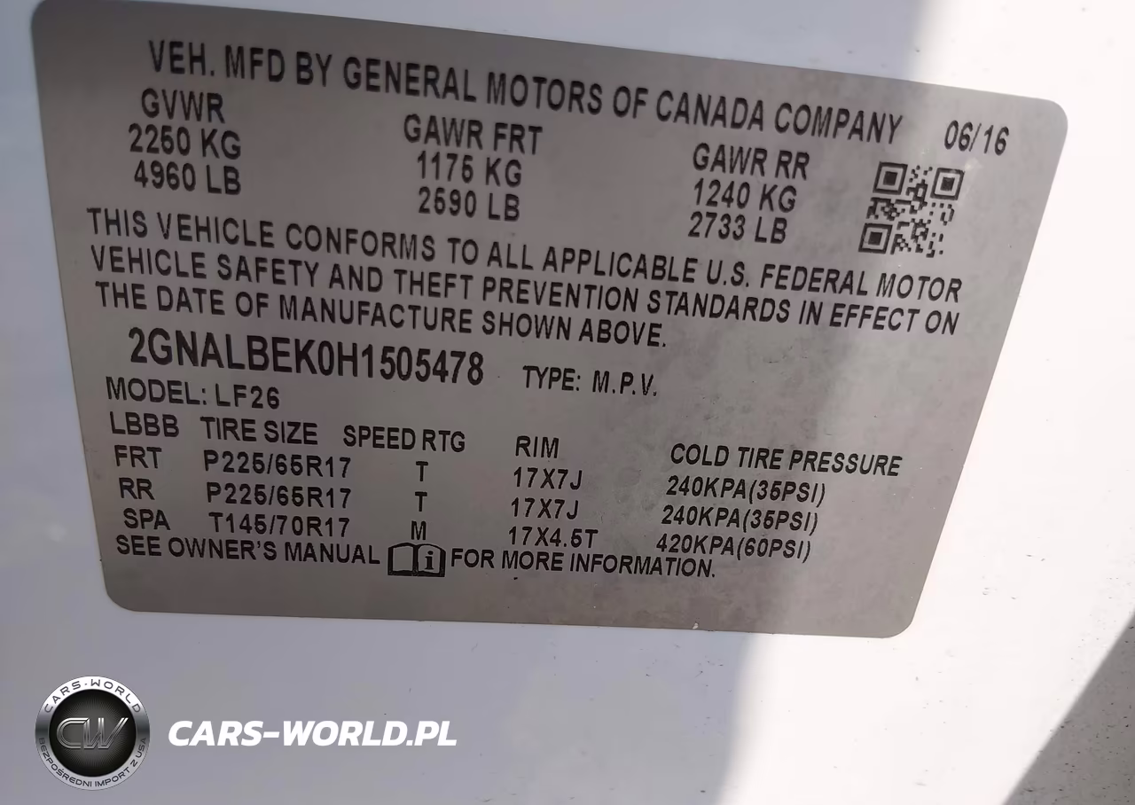 2017 Chevrolet Equinox Ls VIN:2GNALBEK0H1505478 - 9