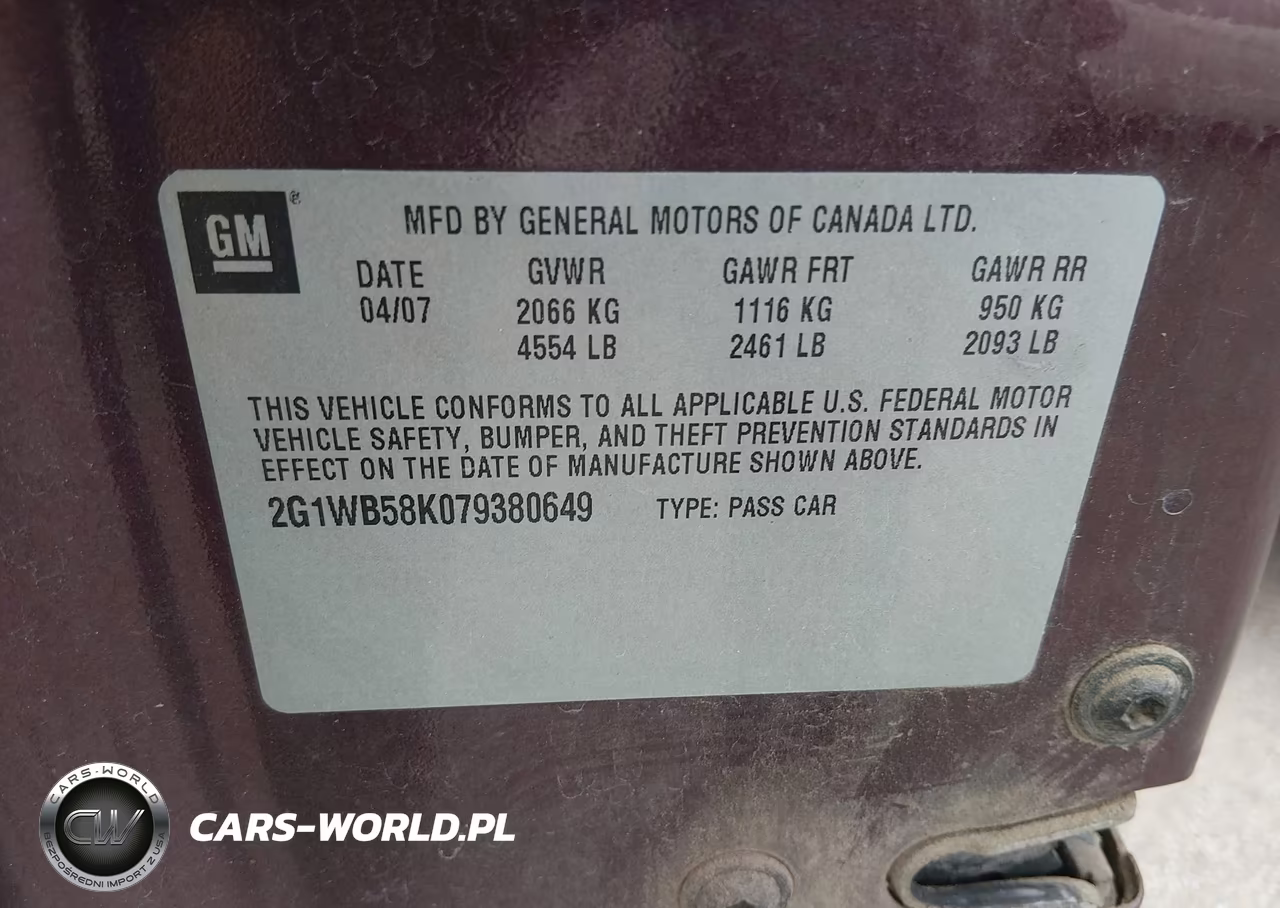 2007 Chevrolet Impala Ls VIN:2G1WB58K079380649 - 9