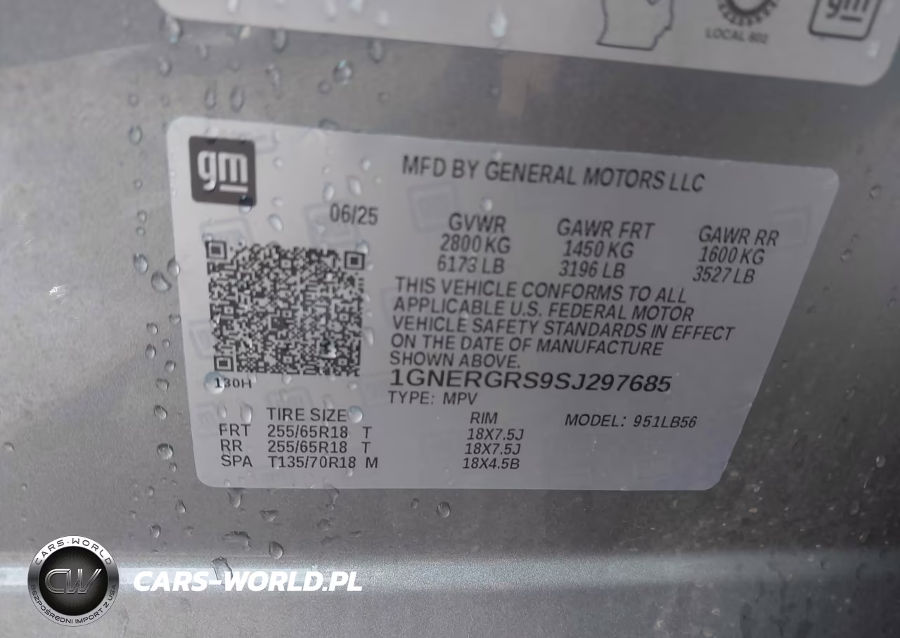 2025 Chevrolet Traverse Fwd Lt VIN:1GNERGRS9SJ297685 - 9