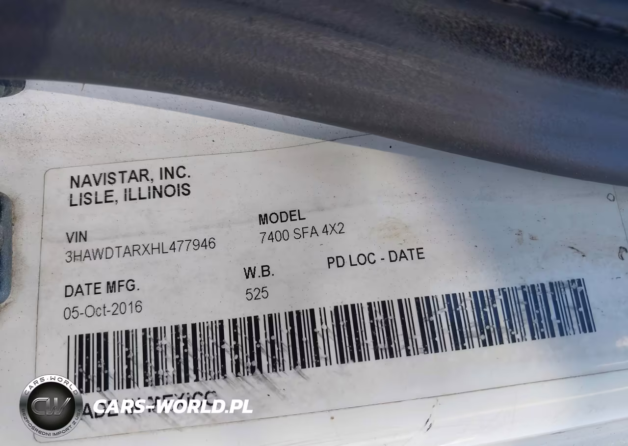 2017 International Workstar 7400 VIN:3HAWDTARXHL477946 - 8