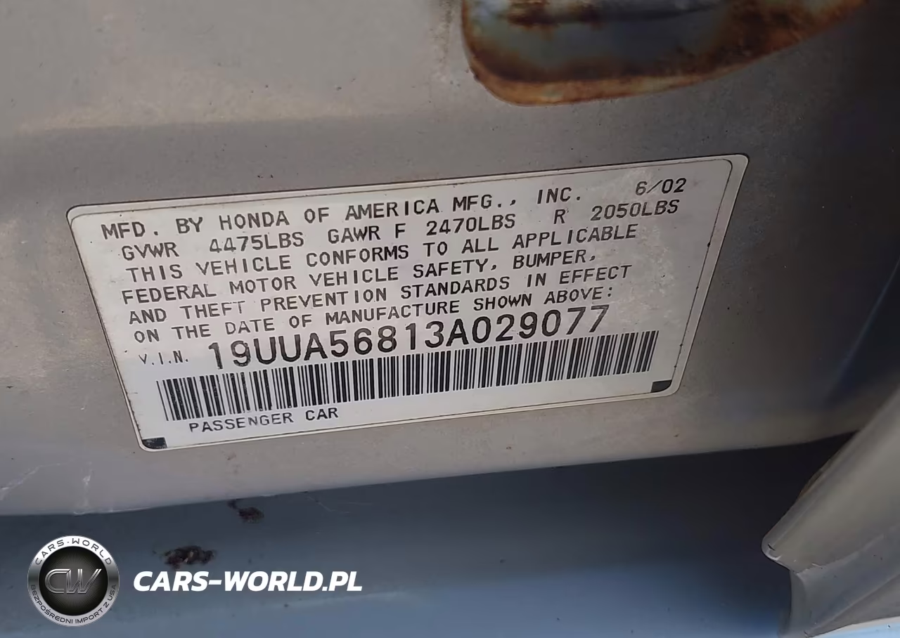 2003 Acura Tl 3.2 Type S VIN:19UUA56813A029077 - 9