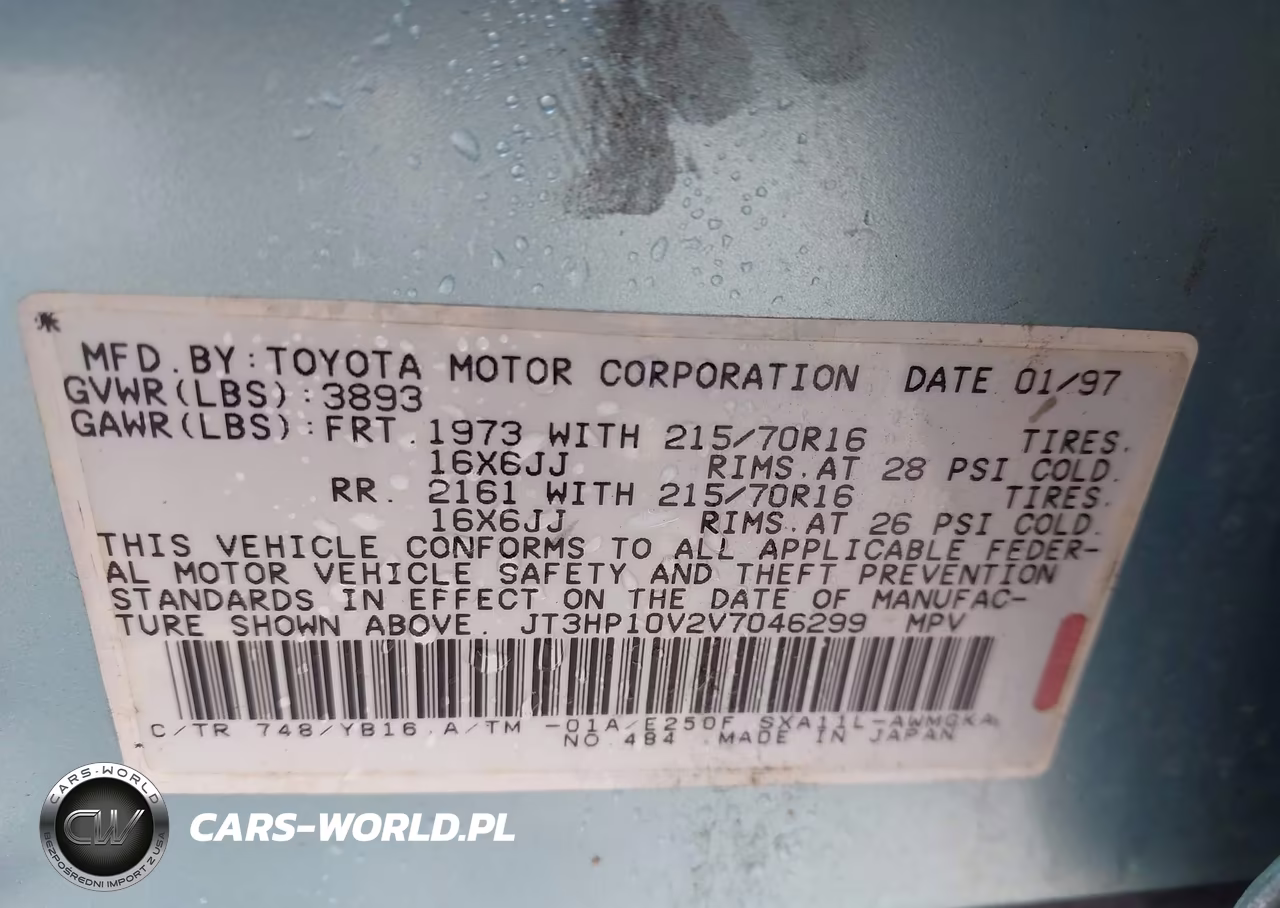 1997 Toyota Rav4 VIN:JT3HP10V2V7046299 - 9