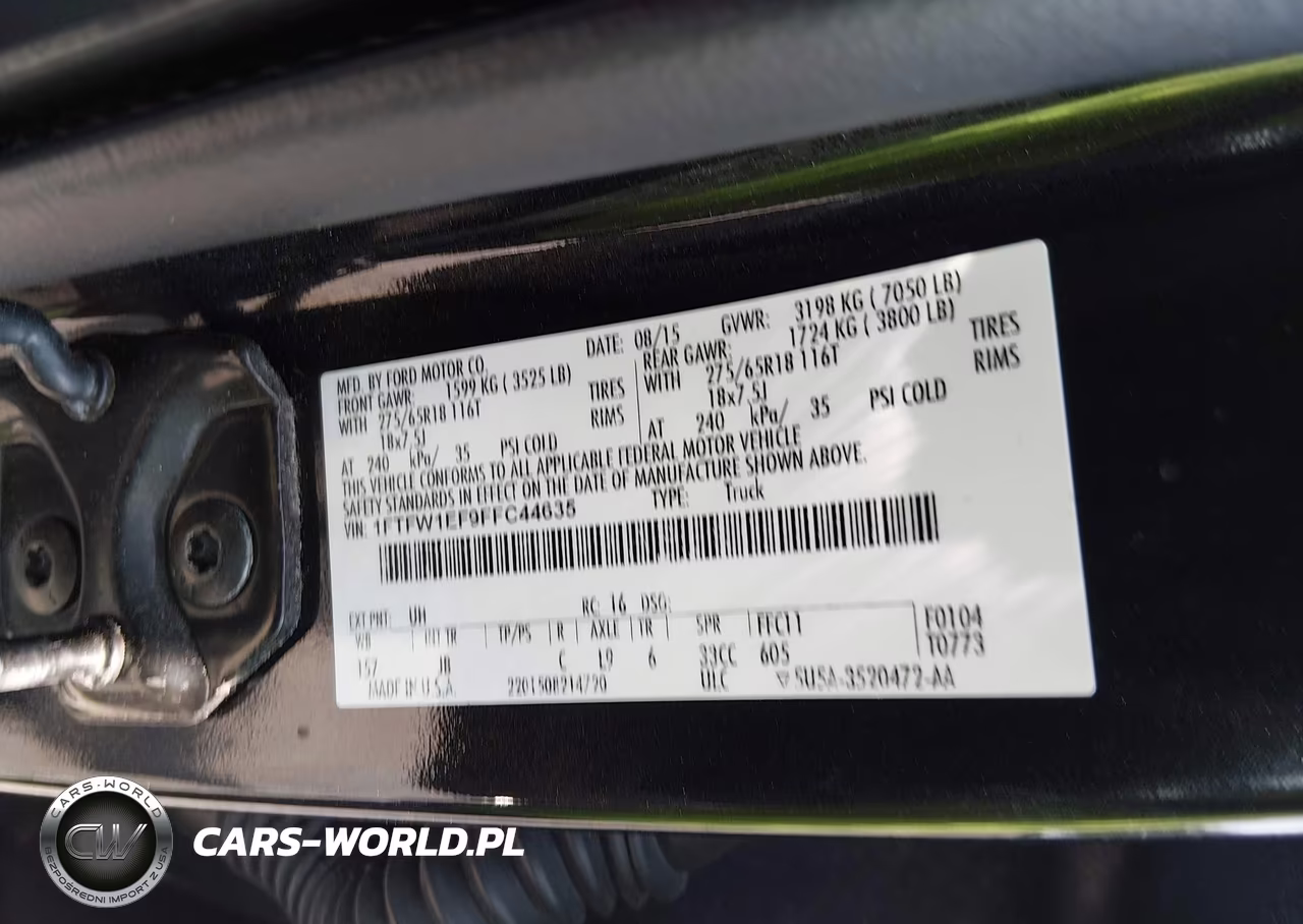 2015 Ford F-150 Xlt VIN:1FTFW1EF9FFC44635 - 9