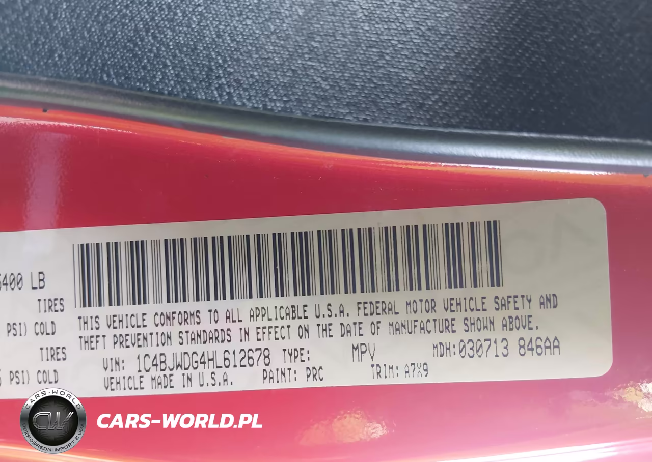 2017 Jeep Wrangler Unlimited Sport VIN:1C4BJWDG4HL612678 - 9