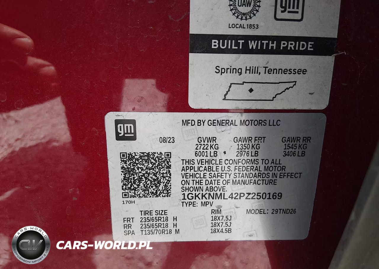 2023 GMC Acadia Fwd Slt VIN:1GKKNML42PZ250169 - 9