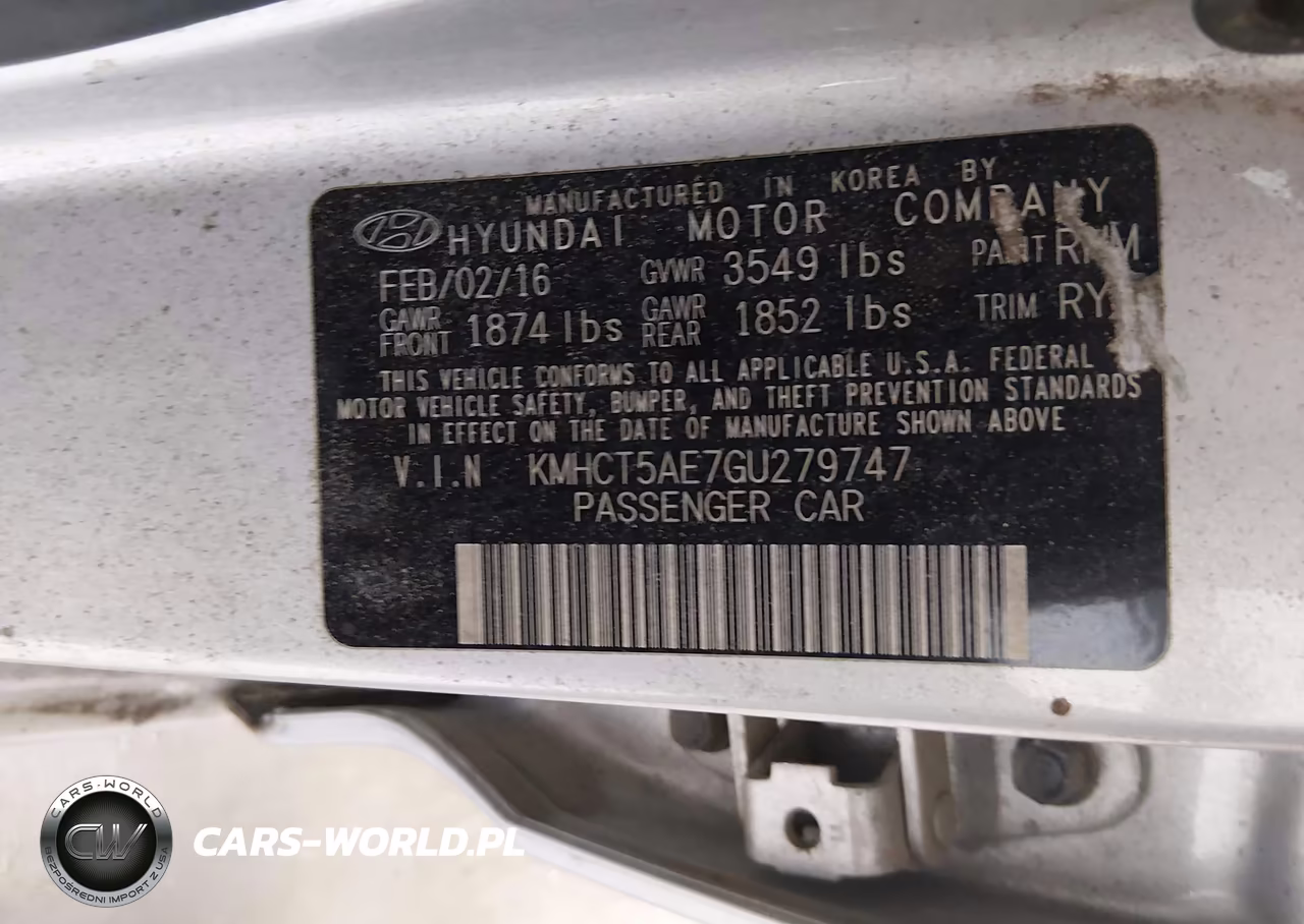 2016 Hyundai Accent Se VIN:KMHCT5AE7GU279747 - 9