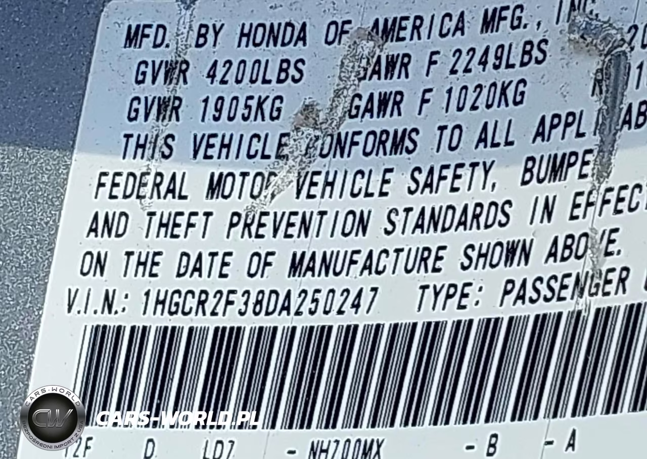 2013 Honda Accord Lx VIN:1HGCR2F38DA250247 - 9