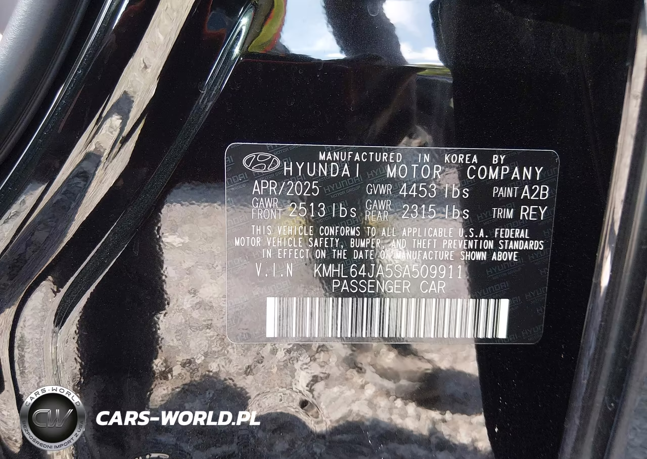 2025 Hyundai Sonata Sel VIN:KMHL64JA5SA509911 - 9