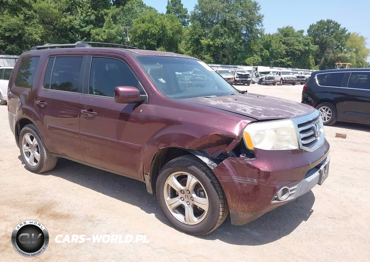 2012 Honda Pilot Ex-L VIN:5FNYF3H58CB025561 - 1