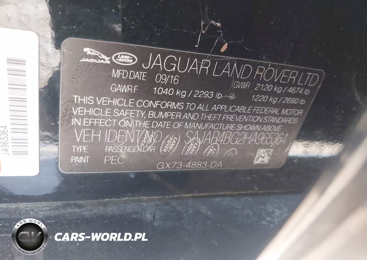 2017 Jaguar Xe 25T VIN:SAJAR4BG2HA965364 - 9