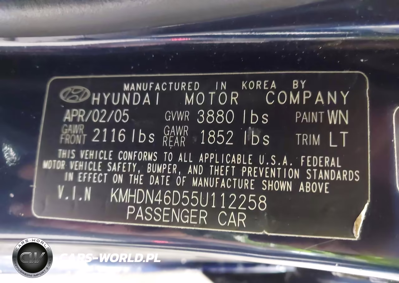2005 Hyundai Elantra Gls-Gt VIN:KMHDN46D55U112258 - 9