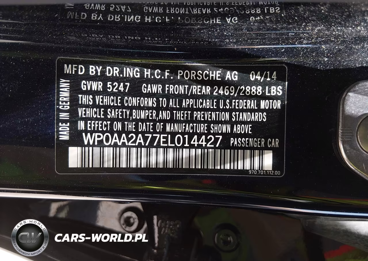 2014 Porsche Panamera 4 VIN:WP0AA2A77EL014427 - 9