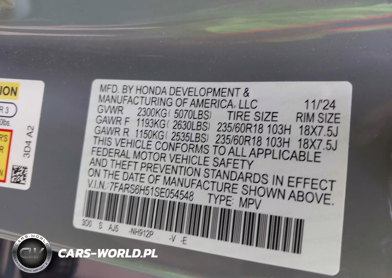2025 Honda Cr-V Hybrid Sport VIN:7FARS6H51SE054548 - 9